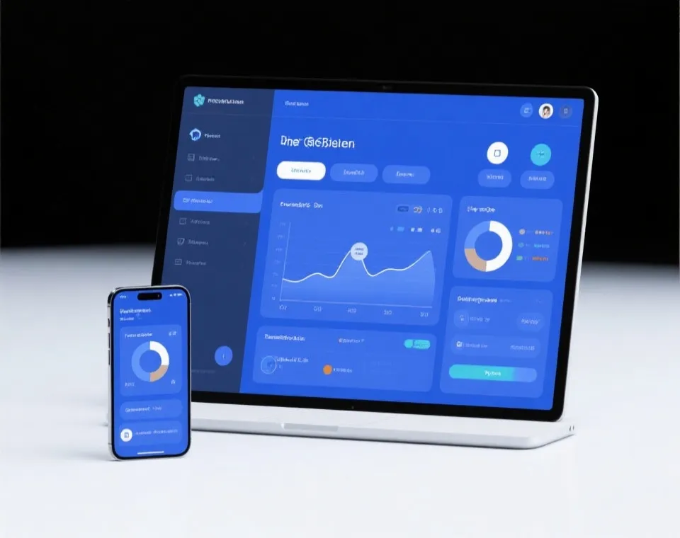 响应式多端适配界面示意图